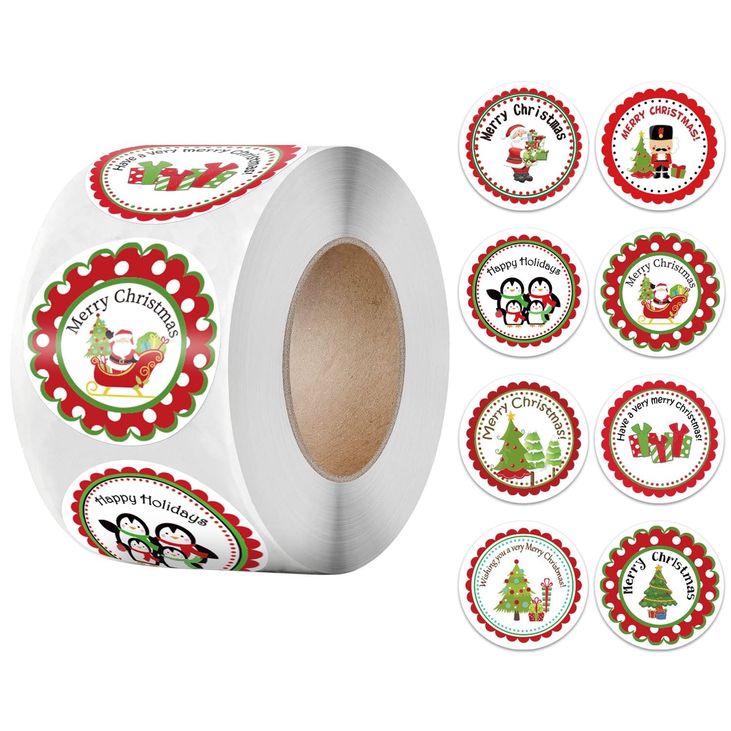 Christmas Decoration Series Sticker Labels Santa